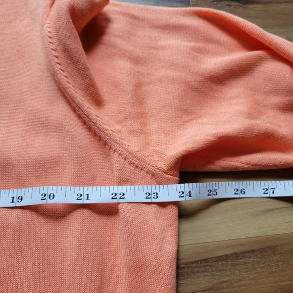 JESSICA LONDON Coral Orange Button Down Cardigan Sweater SIZE 18/20 - Picture 10 of 11